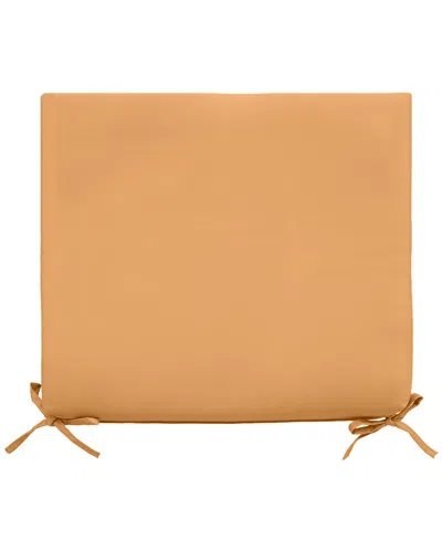 Outdoor Decor By Commonwealth Outdoor Solid Olefin Textured Arm Chair Cushion In Mustard