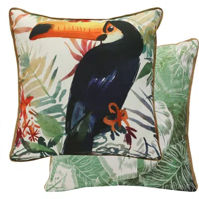 Outdoor Decor By Commonwealth Outdoor Throw Pillow In Green Multi
