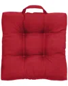 Outdoor Decor By Commonwealth Ruby Red Outdoor Solid Adirondack Cushion In Red