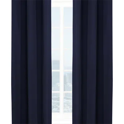 Outdoor Decor By Commonwealth Set Of 2 Cotton Curtain Panels In Blue