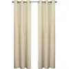 Outdoor Decor By Commonwealth Set Of 2 Cotton Curtain Panels In Brown