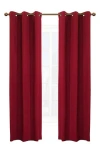 Outdoor Decor By Commonwealth Set Of 2 Cotton Curtain Panels In Burgundy