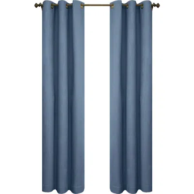 Outdoor Decor By Commonwealth Set Of 2 Cotton Curtain Panels In Blue