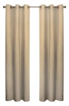 Outdoor Decor By Commonwealth Set Of 2 Cotton Curtain Panels In Brown