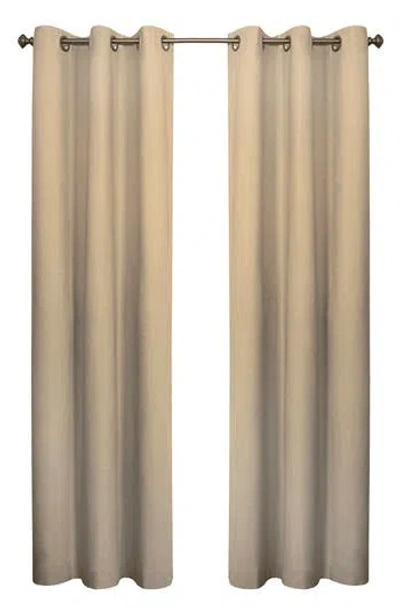 Outdoor Decor By Commonwealth Set Of 2 Cotton Curtain Panels In Brown