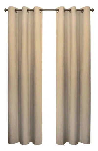 Outdoor Decor By Commonwealth Set Of 2 Cotton Curtain Panels In Brown