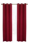 Outdoor Decor By Commonwealth Set Of 2 Cotton Curtain Panels In Burgundy