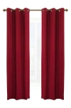 Outdoor Decor By Commonwealth Set Of 2 Cotton Curtain Panels In Burgundy