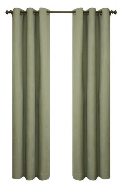 Outdoor Decor By Commonwealth Set Of 2 Cotton Curtain Panels In Green