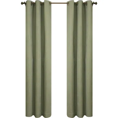 Outdoor Decor By Commonwealth Set Of 2 Cotton Curtain Panels In Green