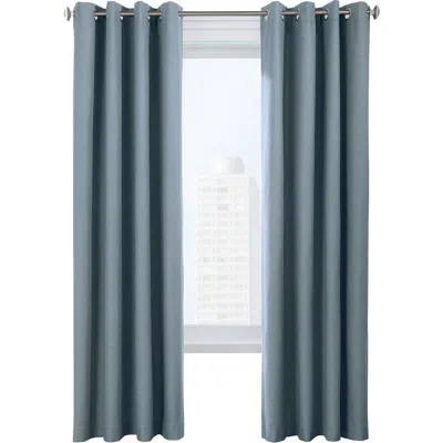 Outdoor Decor By Commonwealth Set Of 2 Noise Reducing Indoor Curtain Panels In Blue
