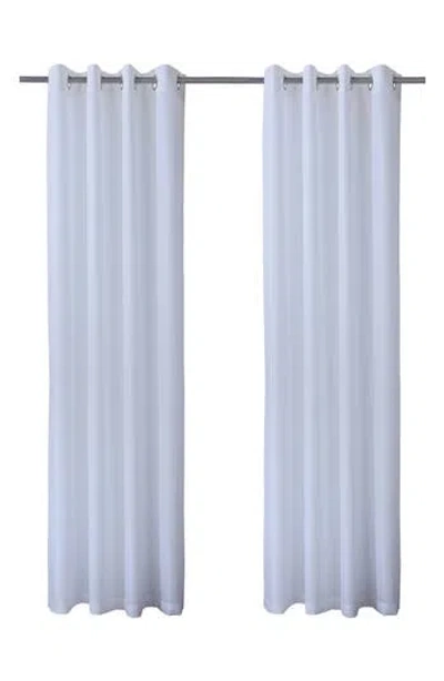 Outdoor Decor By Commonwealth Set Of 2 Outdoor Grommet Window Panels In White