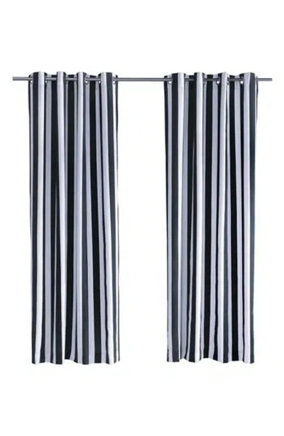 Outdoor Decor By Commonwealth Set Of 2 Outdoor Window Panels In Black