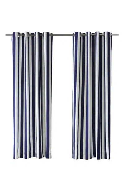 Outdoor Decor By Commonwealth Set Of 2 Outdoor Window Panels In Navy