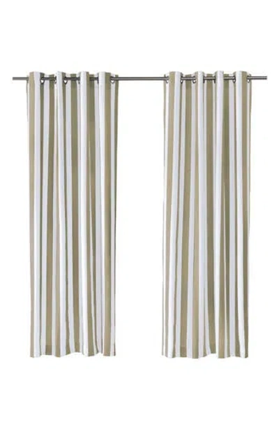 Outdoor Decor By Commonwealth Set Of 2 Outdoor Window Panels In Taupe