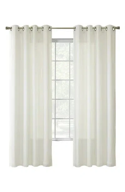 Outdoor Decor By Commonwealth Single Indoor Curtain Panel In White