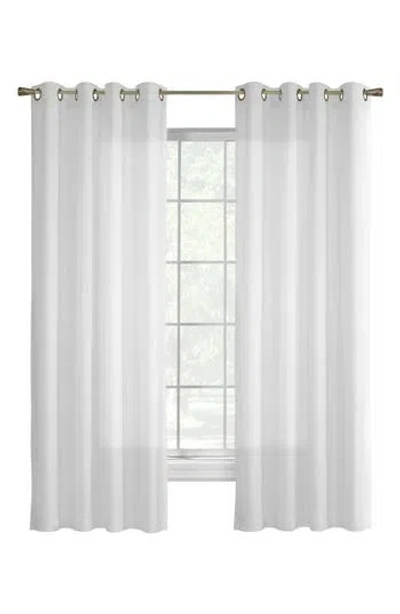Outdoor Decor By Commonwealth Single Indoor Curtain Panel In White