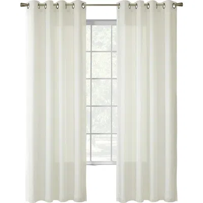 Outdoor Decor By Commonwealth Single Indoor Curtain Panel In White
