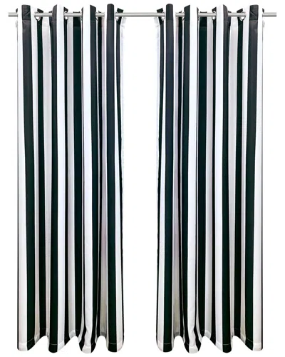 Outdoor Decor Seascapes Stripe Outdoor Grommet Panel Pair