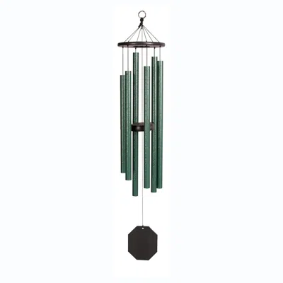 Outdoor Leisure Products Wind Chime Made With Powder Coated Aluminum Tubes In Malachite