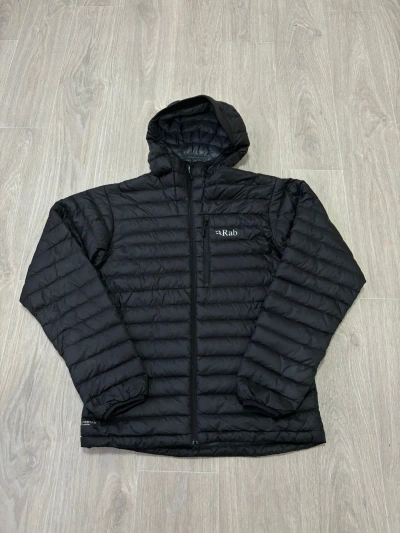 Pre-owned Outdoor Life X Rab Puffer Jacket Y2k In Black