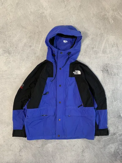 Pre-owned Outdoor Life X The North Face 1990 Vintage The North Face Goretex Mountain Jacket Gorcop In Blue