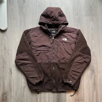 Pre-owned Outdoor Life X The North Face The Northface Hooded Denali Fleece Brown