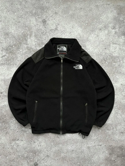 Pre-owned Outdoor Life X The North Face Vintage 90's The North Face Nylon Fleece Retro Jacket In Black