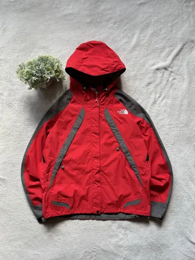 Pre-owned Outdoor Life X The North Face Vintage Double Logo Outdoor Bootleg Jacket In Red