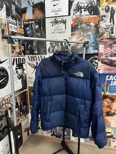 Pre-owned Outdoor Life X The North Face Vintage The North Face 700 Long Sleeve Puffer Jacket In Blue