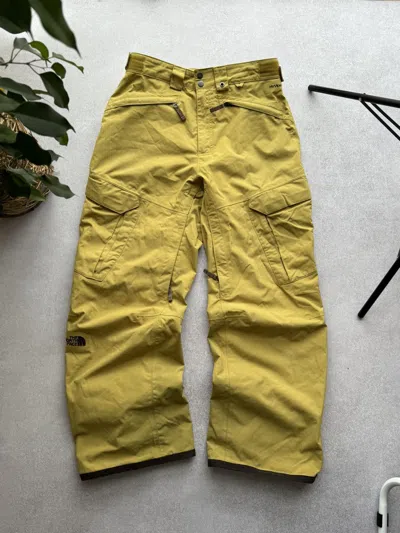 Pre-owned Outdoor Life X The North Face Vintage The North Face Distressed Outdoor Ski Pants In Yellow