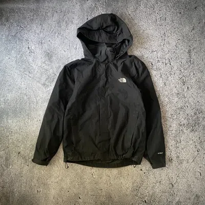 Pre-owned Outdoor Life X The North Face Vintage The North Face Hyvent Drill Black Hooded Jacket (size Medium)
