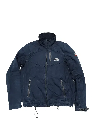 Pre-owned Outdoor Life X The North Face Vintage Tnf Softshell Jacket Outdoors 90's 00s Summit Series In Dark Blue
