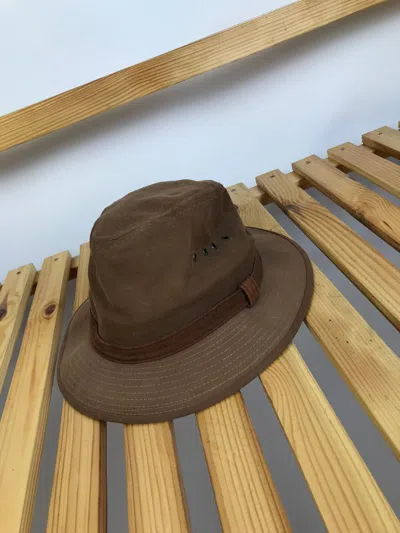Pre-owned Outdoor Life X Timberland Vintage Hat 90's In Brown