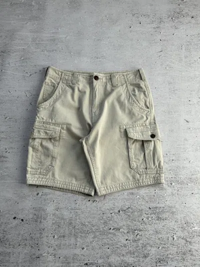 Pre-owned Outdoor Life X Vintage Baggy Cargo Multipocket Shorts 90-00s In Beige