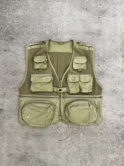 Pre-owned Outdoor Life X Vintage Tactical Outdoor Multipocket Vest In Beige