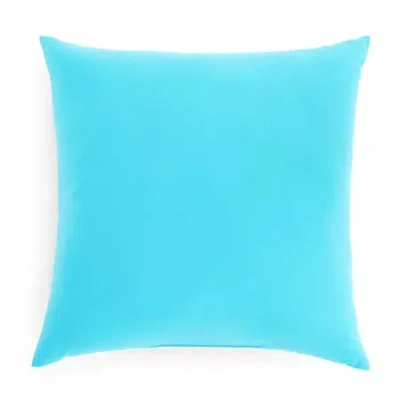 Outdoor Oasis 20"x 20" Horizon Turquoise Square Throw Pillow In Blue