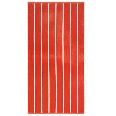 Outdoor Oasis Caban Stripe Double-sided Beach Towel In Red