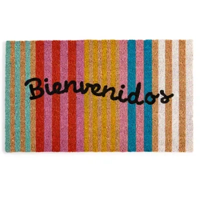 Outdoor Oasis Coir Striped Doormat In Multi
