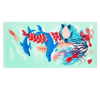 Outdoor Oasis Print Beach Towel In Multi