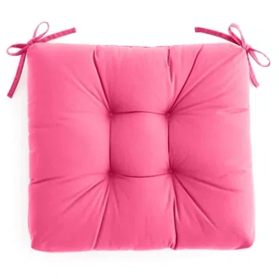 Outdoor Oasis Rose Valley Patio Seat Cushion In Pink
