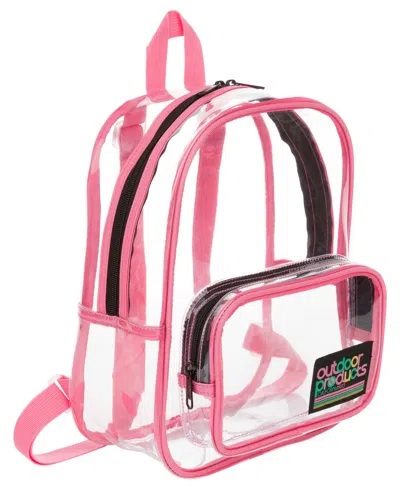 Outdoor Products Clear Sport Mini Backpack In Pink