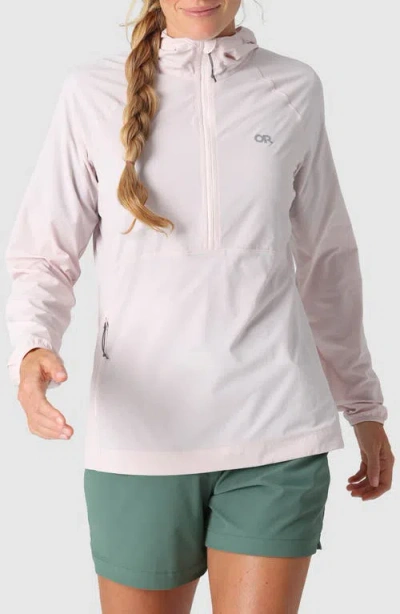 Outdoor Research Astroman Air Sun Half Zip Hoodie In Pink