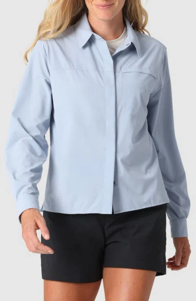 Outdoor Research Astroman Long Sleeve Sun Shirt In Blue