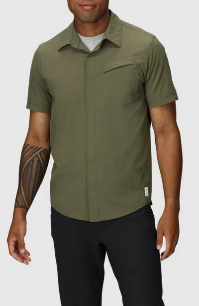Outdoor Research Astroman Short Sleeve Sun Shirt In Green