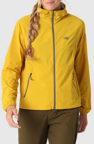 Outdoor Research Astroman Sun Full Zip Hoodie In Yellow