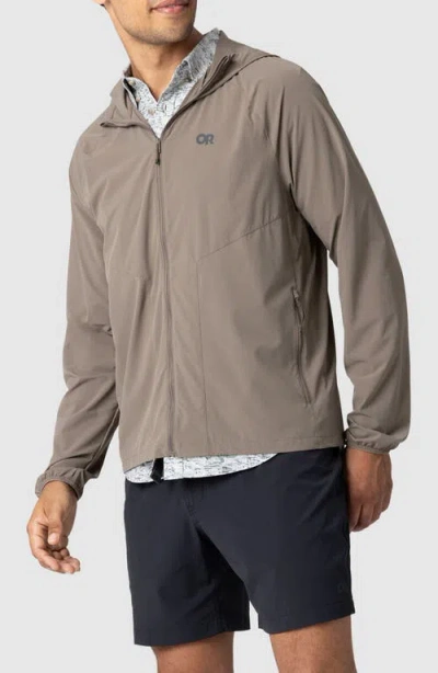 Outdoor Research Astroman Sun Full Zip Sun Hoodie In Gray