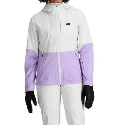 Outdoor Research Carbide Jacket In Snow/lavender In Gray