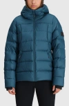 Outdoor Research Coldfront Hooded 700 Fill Power Down Puffer Jacket In Harbor
