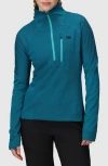 Outdoor Research Deviator Fleece Half Zip Pullover In Blue